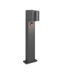 Antracytowa lampa podłogowa zewnętrzna z czujnikiem ruchu nowoczesna, Laurien, IP44