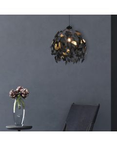 Czarna lampa wisząca retro, Urwa