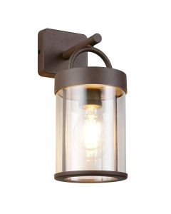 Rdzawa lampa zewnętrzna nowoczesna, Piter, IP44