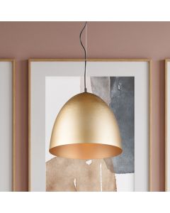 Mosiądz lampa wisząca półkula nowoczesna, Ingmar