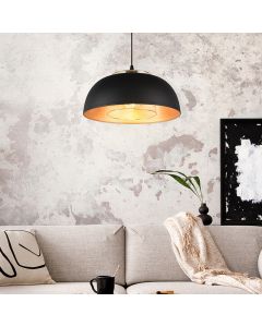 Czarna lampa wisząca industrialna, Sylvano