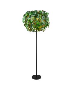 Zielona lampa stojąca design, Urwa, z przełącznik
