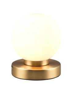 Mosiądz lampa stołowa metalowa, Serdal, z przełącznik