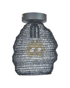 Industrialna lampa sufitowa czarna, Lida