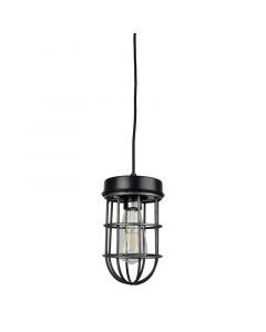 Industrialna lampa wisząca czarna, Nova