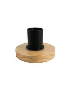 Drewniana lampa stołowa bez abażur baza, Rika