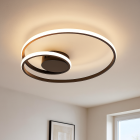 Nowoczesna lampa sufitowa czarna, Levy, 20W, 2700K LED, ściemniana w 3 krokach