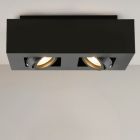 Nowoczesna oprawa natynkowa czarna, Akira