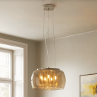 Design lampa wisząca bursztynowa, Lorenzo