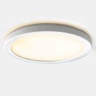 Plastikowa lampa łazienkowa sufitowa biała, Shivani, 8W, 3000K LED, IP44