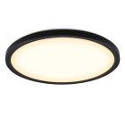 Plastikowy plafon sufitowy czarny, Shona, 18W, 3000K LED, ściemniana w 3 krokach