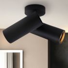 Nowoczesny spot sufitowy czarny, Nadi