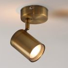 Nowoczesna lampa łazienkowa sufitowa mosiądz, Ciara, IP44