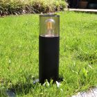 Nowoczesna lampa zewnętrzna czarna, Sanel, IP44