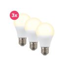 Żarówka LED E27 3-pack, A60, 4,9W, 2700K