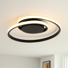 Nowoczesna lampa sufitowa czarna, Levy