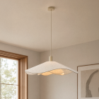 Japandi lampa wisząca beżowa, Mimi