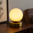 Design lampa stołowa biała, Stacy, z przełącznik