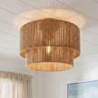 Rustykalna lampa sufitowa brązowa, Selena