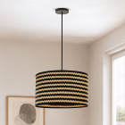 Bambusowa lampa wisząca czarna, Jildau