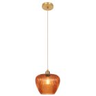Retro lampa wisząca brązowa, Rhode