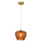 Retro lampa wisząca brązowa, Rhode