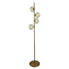 Design lampa stojąca zielona, Remo, z przełącznik