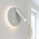 Nowoczesny kinkiet biały, Robbie, 10W, 4000K LED, z przełącznik
