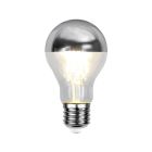 Żarówka lustrzana E27 ściemnialna Malik, srebro, A60, 4,8W, 2700K, IP44