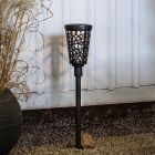 Plastikowa słoneczna lampa dogruntowa czarna, Amresh, 0,03W, 3000K LED, IP44