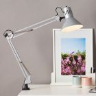 Metalowy reflektor z klamrą szary, Katharina, z przełącznik