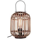 Industrialna lampa stołowa brązowa, Asja, z przełącznik