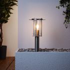 Metalowa lampa zewnętrzna chromowana, Shamayra, IP44