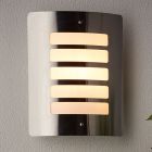 Metalowa lampa zewnętrzna chromowana, Alea, IP44