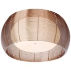 Nowoczesna lampa sufitowa brązowa, Amela