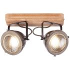 Drewniana lampa sufitowa brązowa, Elena