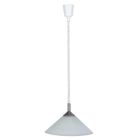 Szklana lampa wisząca biała, Elisa