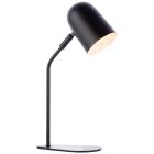 Nowoczesna lampa stołowa czarna, Lukas, z przełącznik
