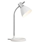 Design lampa biurkowa biała, Liberty, z przełącznik