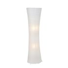 Metalowa lampa stojąca biała, Isalie, z przełącznik