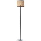 Rustykalna lampa stojąca brązowa, Emmelie, z przełącznik