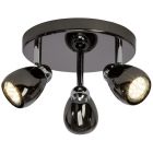 Metalowa lampa sufitowa czarna, Khadra, 3W, 3000K LED
