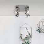 Nowoczesny spot sufitowy chromowany, Haven