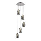 Nowoczesna lampa wisząca nad stół do jadalni chromowana, Aliyah, 5W, 3000K LED