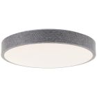 Rustykalny plafon sufitowy szary, Soeraya, 24W, 3000K LED, ściemniana w 3 krokach
