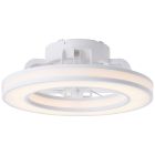 Nowoczesny wentylator sufitowy biały, Yari, 26W, RGBW LED, z pilot