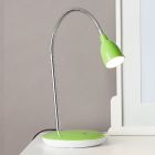 Plastikowa lampa biurkowa zielona, Kit, 3W, 3000K LED, z przełącznik