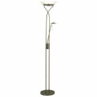 Nowoczesna lampa do czytania stojąca mosiądz, Joann, 18W, 3000K LED, z przełącznik