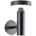 Metalowy kinkiet solarny zewnętrzny czarny, Kubilay, 3W, 4000K LED, IP44