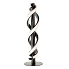 Nowoczesna lampa stołowa czarna, Quang, 9W, 3000K LED, z przełącznik